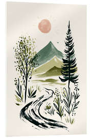 Tableau en verre acrylique Where the path seeks heaven - Peter Roder