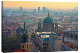 Lærredsbillede Sunset over Berlin - Martin Wasilewski