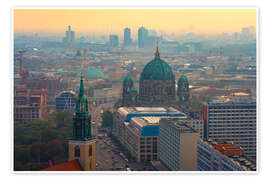 Poster Sunset over Berlin