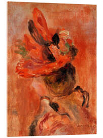 Acrylglasbild Der rote Hut - Pierre-Auguste Renoir