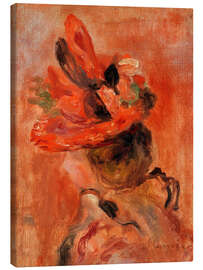 Tableau sur toile The Red Hat - Pierre-Auguste Renoir