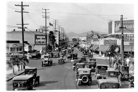Acrylglasbild Western Avenue, Los Angeles, Kalifornien, 1924