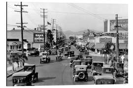 Aluminium print Western Avenue, Los Angeles, California, 1924