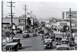Canvas print Western Avenue, Los Angeles, California, 1924