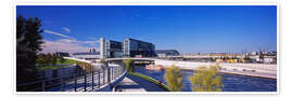 Poster Spree River, Berlin Central Station, Germany