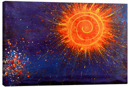 Canvas print Aztec Sun God Painting