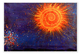 Poster Aztekischer Sonnengott