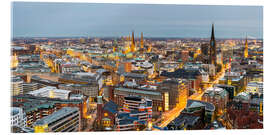 Acrylglasbild Hamburg, Vogelperspektive