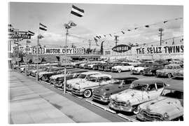 Acrylic print Motor Show 1950s-1960s