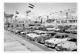 Poster Autosalon 1950er-1960er Jahre