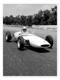 Poster Lotus Ford Rennwagen aus den 1960er Jahren