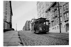 Acrylic print 1910s cable car in San Francisco