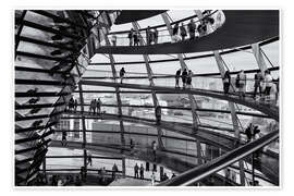 Poster Interior of Reichstag Dome, Berlin, Germany