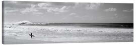 Leinwandbild Surfer am Strand, North Shore, Oahu, Hawaii, USA