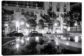 Canvas print 1930s night scene on 5th Avenue