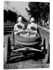 Acrylglasbild 1910er Lozier Rennwagen bei einer Straßenrallye