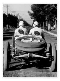 Poster 1910er Lozier Rennwagen bei einer Straßenrallye