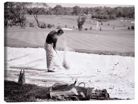 Canvas print Golf in the 1950s
