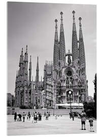 Acrylglasbild Unvollendete Sagrada Família von Antoni Gaudí, Barcelona