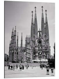 Aluminium print Unfinished Sagrada Família by Antoni Gaudí, Barcelona