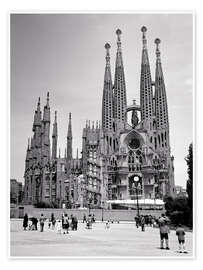 Poster Unvollendete Sagrada Família von Antoni Gaudí, Barcelona