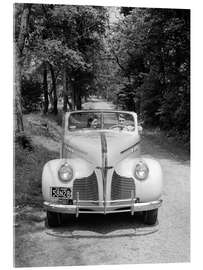 Acrylglasbild 1940er Parr in Pontiac convertible