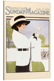 Tableau en aluminium American Sunday Magazine, 1913