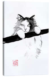 Leinwandbild Japanische Katze - Péchane