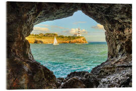 Acrylglasbild Felsbogen in Portocolom auf Mallorca - Michael Valjak