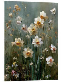 Acrylic print Vintage Daffodils - Olga Telnova