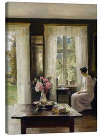 Leinwandbild Innenraum, Licht des Frühlings - Carl Holsøe