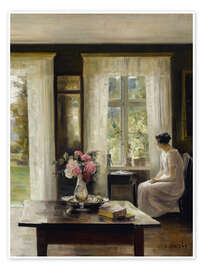 Poster Innenraum, Licht des Frühlings - Carl Holsøe