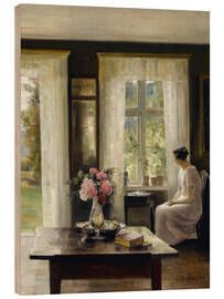 Holzbild Innenraum, Licht des Frühlings - Carl Holsøe