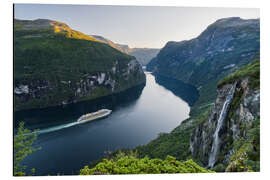 Print på aluminium Aurlandsfjord, Norway - Rainer Mirau