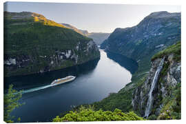 Leinwandbild Aurlandsfjord, Norwegen - Rainer Mirau