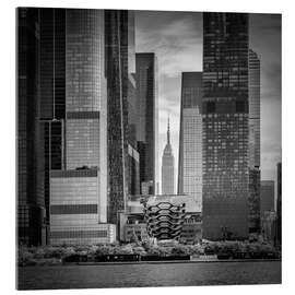 Acrylglasbild NYC Hudson Yards und Empire State Building - Melanie Viola
