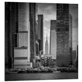 Aluminium print NYC Hudson Yards und Empire State Building - Melanie Viola