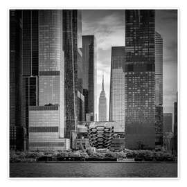 Poster NYC Hudson Yards und Empire State Building - Melanie Viola
