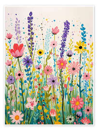 Wandbild Wildblumenwiese - Ohkimiko