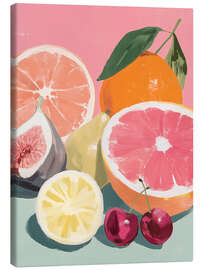 Leinwandbild Zitruszauber mit Kirschen - Carina Artspace