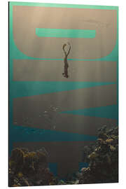Tableau en aluminium Dive - athlete.art
