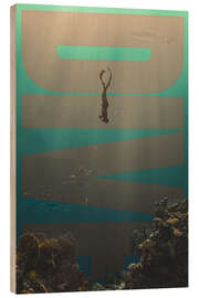 Stampa su legno Dive - athlete.art