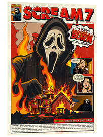 Quadro em acrílico Scream 7 - The Usher designs