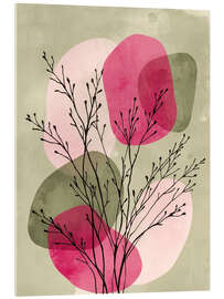 Tableau en verre acrylique Grasses and shapes - Ohkimiko