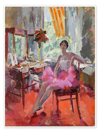 Poster Porträt der Ballerina Vera Trefilova, 1924 - Konstantin Alexejewitsch Korovin