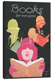 Canvas print Books for everyone, 1929 - Vintage Advertising Collection