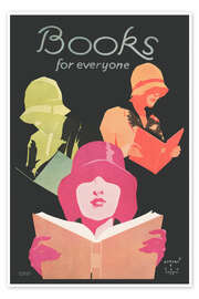 Wall art print Books for everyone, 1929 - Vintage Advertising Collection