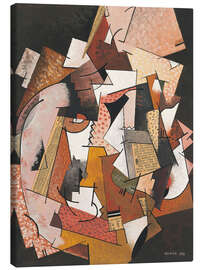 Tableau sur toile Composition au papier journal, 1918 - Georges Valmier