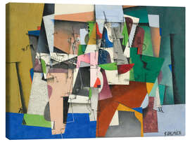 Lærredsbillede Le Piano - Georges Valmier