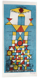 Acrylglasbild Ausstellung "Der Erhabene Mensch" im Bauhaus, 1923 - Paul Klee